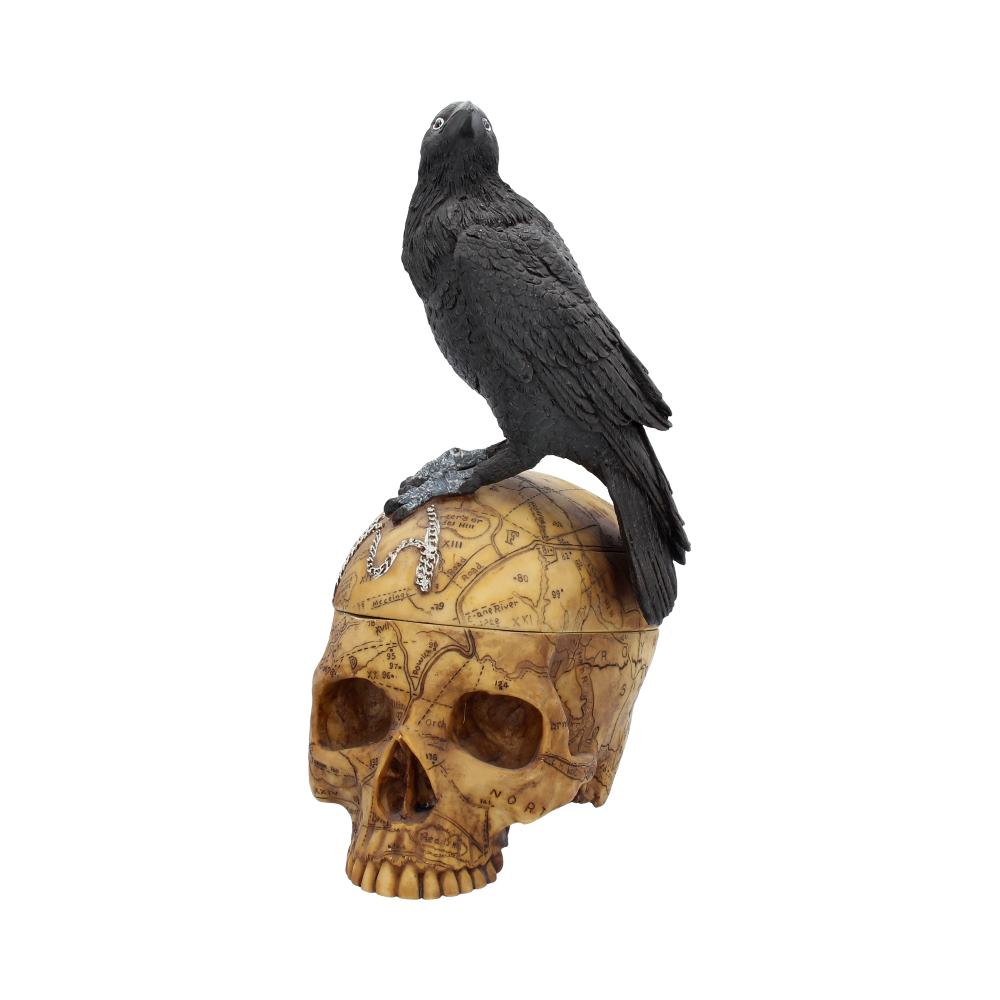 Salems Familiar Box Gothic Raven Skull Witch Pentagram Trinket Box: 3 - Boxes By Lisa Parker