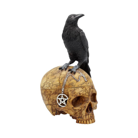 Salems Familiar Box Gothic Raven Skull Witch Pentagram Trinket Box: 2 - Boxes By Lisa Parker