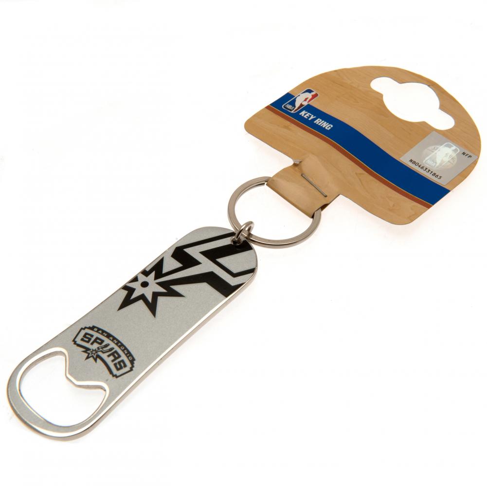 San Antonio Spurs Bottle Opener Keychain: 3 - Keyrings By American Sports