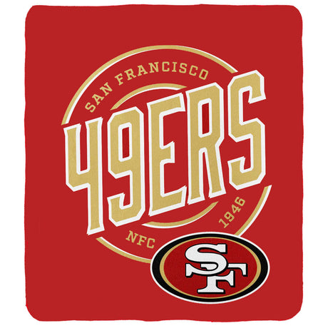 San Francisco 49ers Fleece Blanket: 1 - Blankets By American Sports