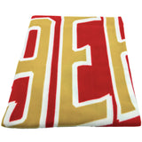 San Francisco 49ers Fleece Blanket: 3 - Blankets By American Sports