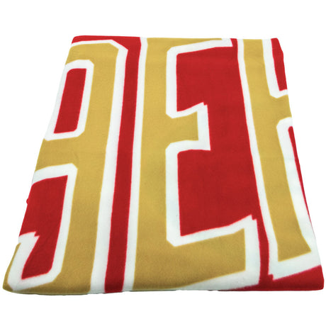 San Francisco 49ers Fleece Blanket: 3 - Blankets By American Sports