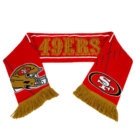 San Francisco 49ers HD Jacquard Knit Scarf: 1 - Scarves By American Sports
