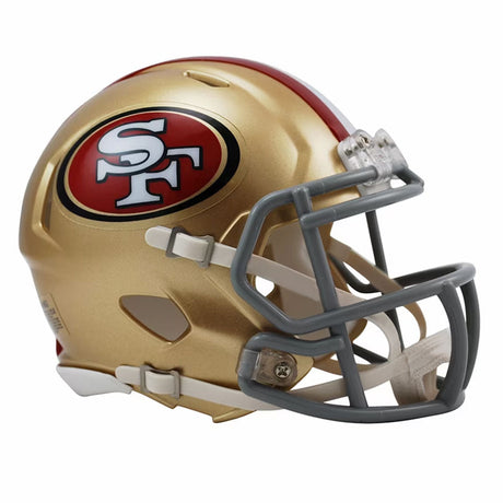 San Francisco 49ers Riddell Speed Mini Helmet: 1 - Figures & Collectables By American Sports