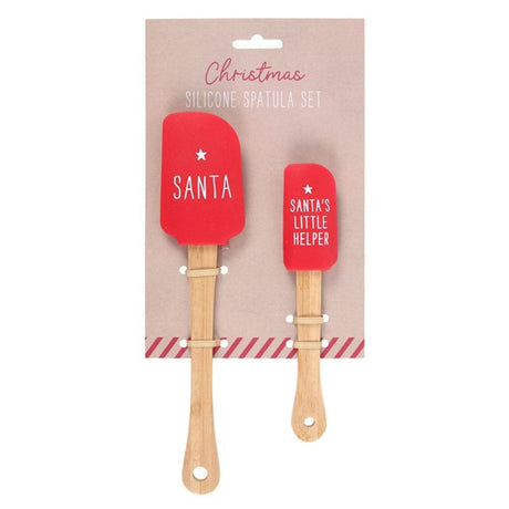 Santa’s Helper Festive Silicone Spatula Set: 2 - By Gift Moments