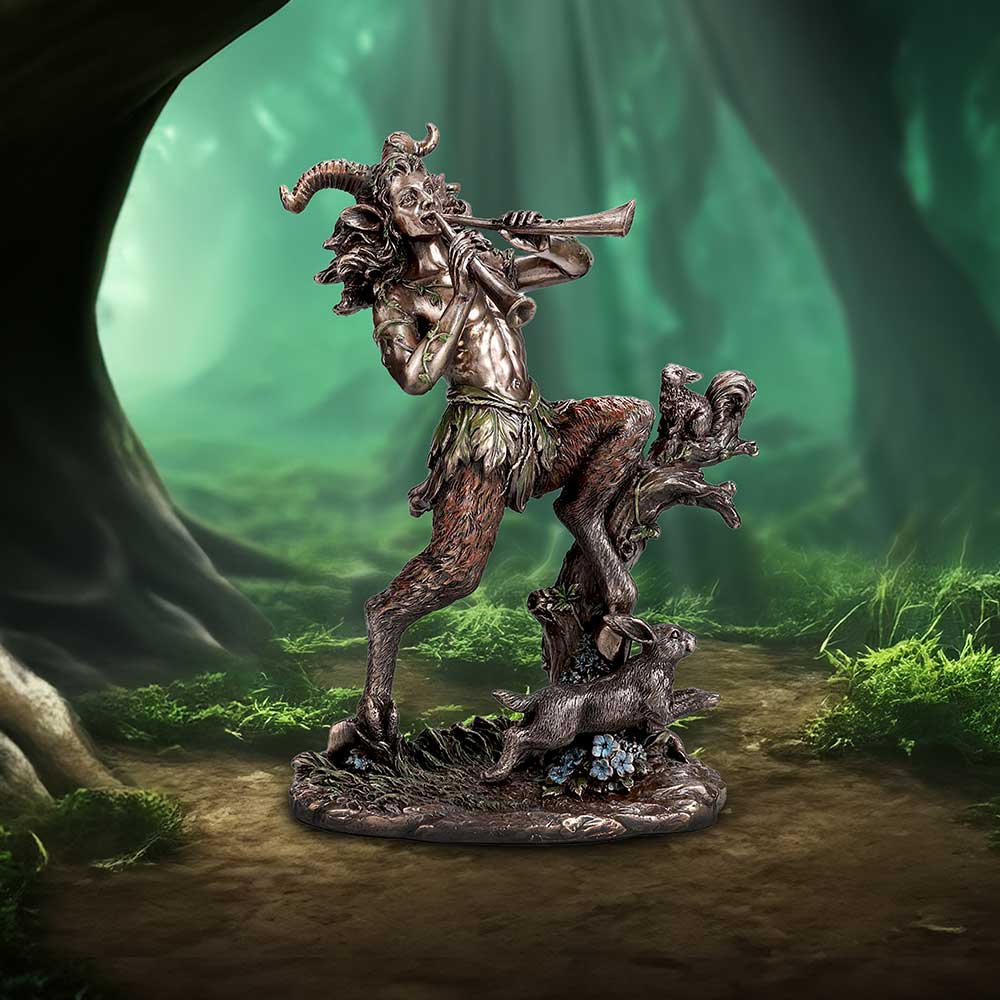 Satyr Nature Spirit Bronze Figurine: 1 - Figures & Collectables By Gift Moments