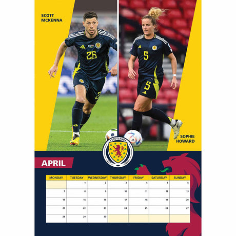 Scottish FA A3 Wall Calendar 2025: 2 - Calendars & Planners By Scotland