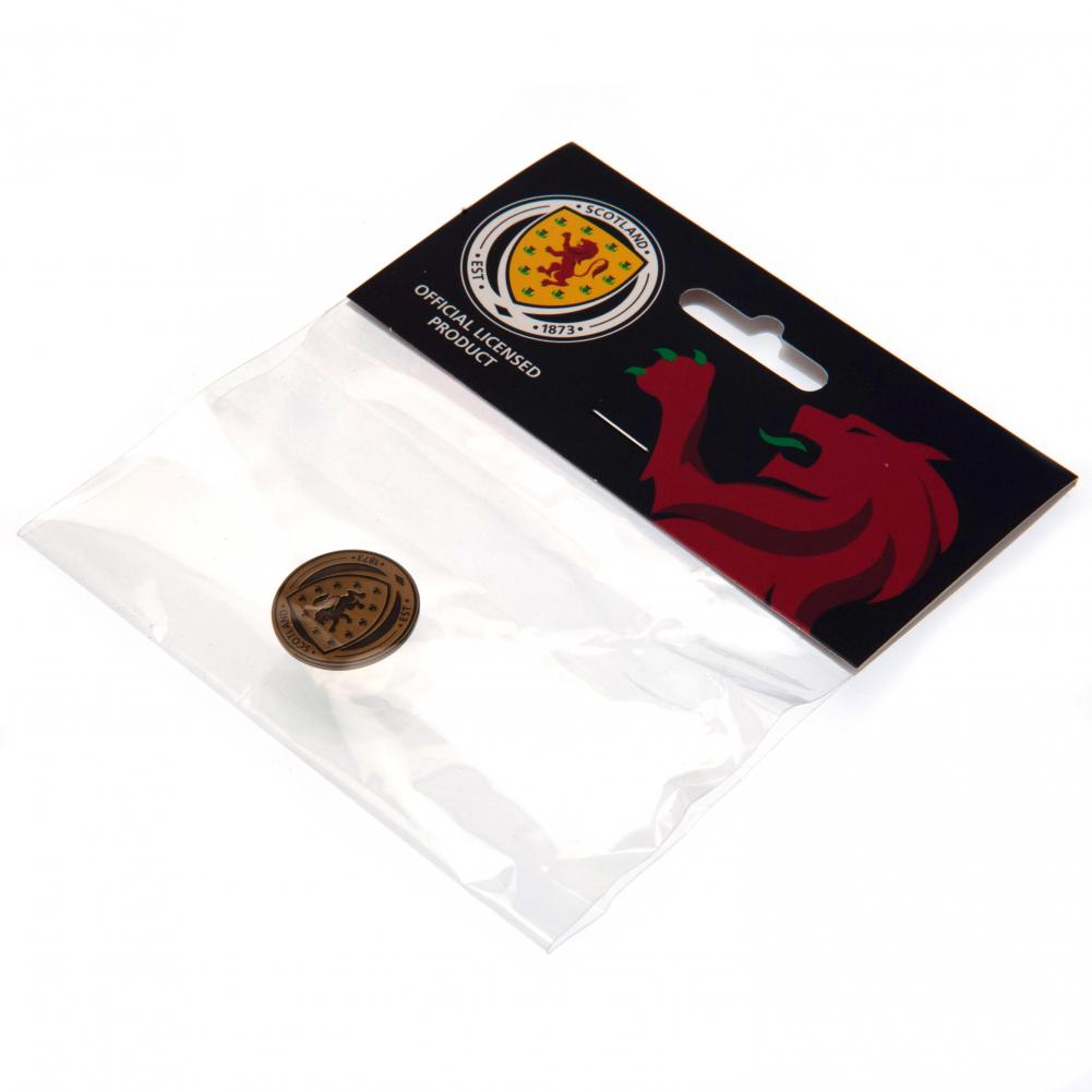 Scottish FA Antique Gold Crest Badge: 2 - Accessories By Scotland