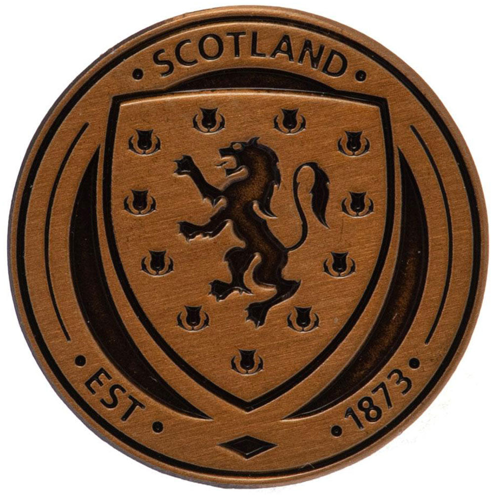 Scottish FA Antique Gold Crest Badge - Shop Accessories At Gift Moments - 1