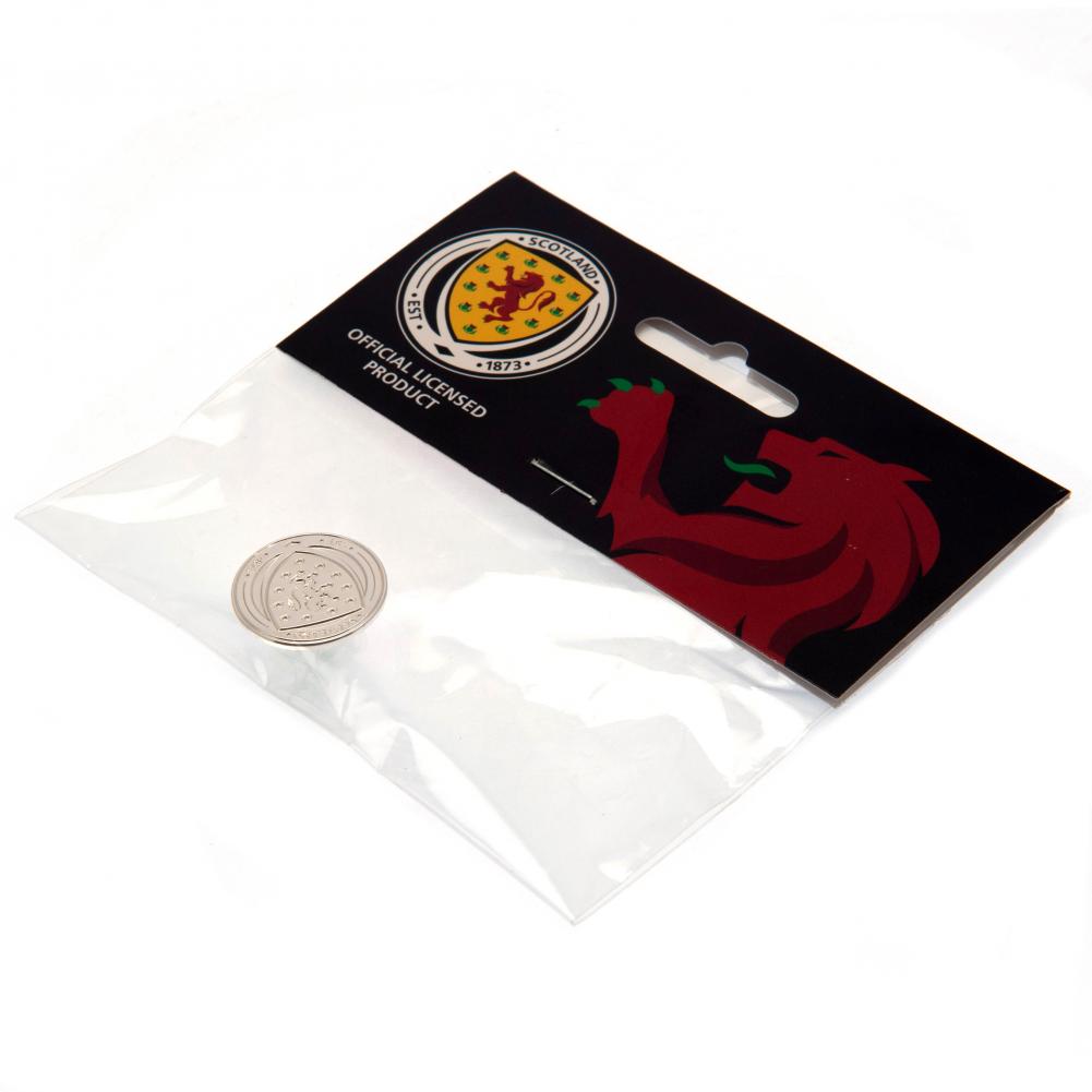 Scottish FA Silver Plated Crest Badge: 2 - Accessories By Scotland