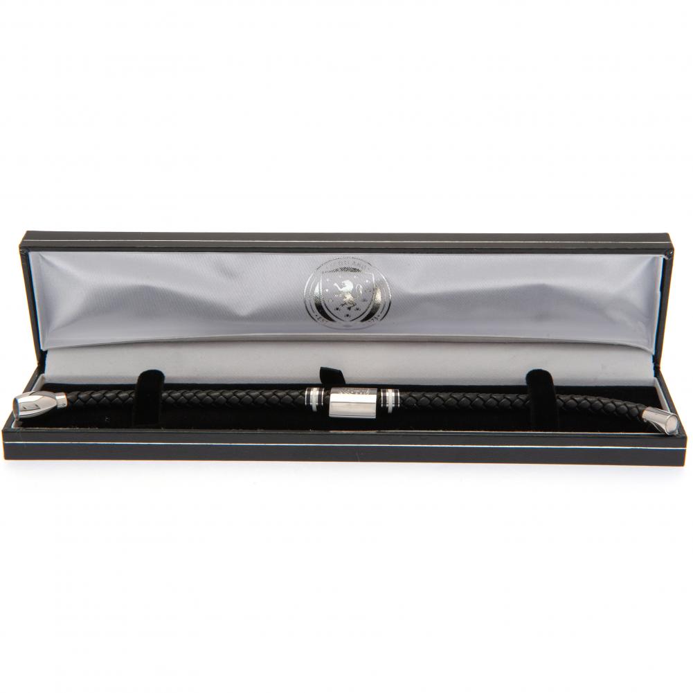 Scottish FA Colour Ring Leather Bracelet: 3 - Jewellery By Scotland