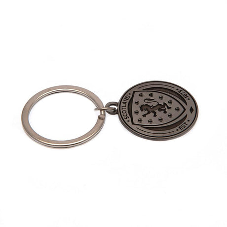 Scottish FA Antique Silver Crest Keyring: 2 - Keyrings By Scotland