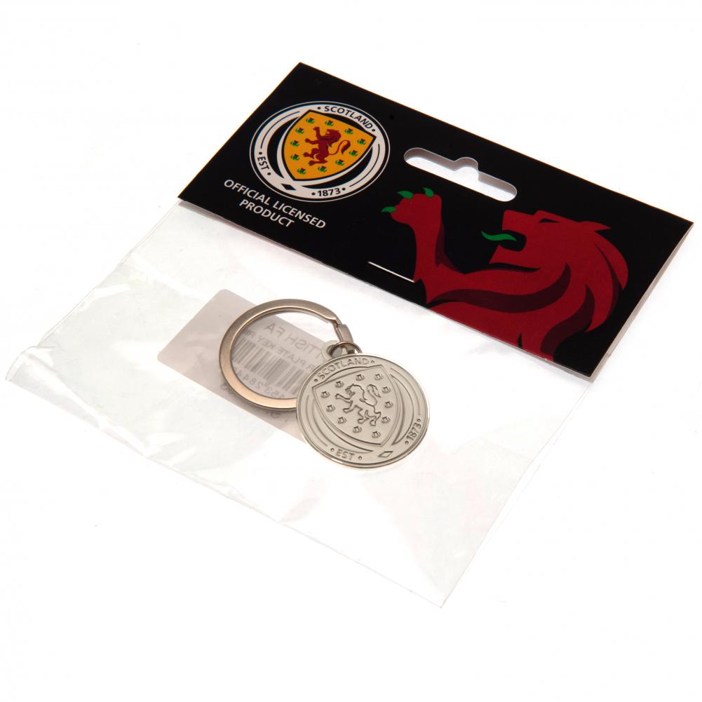 Scottish FA Silver Plated Crest Keyring - Shop Keyrings At Gift Moments - 3