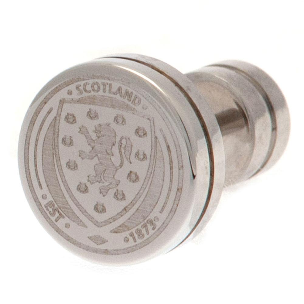 Scottish FA Stainless Steel Stud Earring: 1 - Jewellery By Scotland