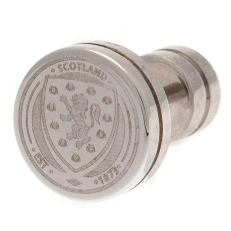 Scottish FA Stainless Steel Stud Earring: 1 - Jewellery By Scotland