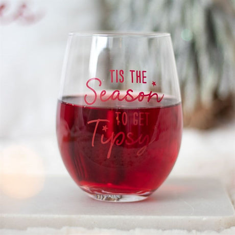 Season to Get Tipsy Stemless Glass: 1 - Glassware By Gift Moments