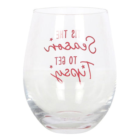 Season to Get Tipsy Stemless Glass: 3 - Glassware By Gift Moments