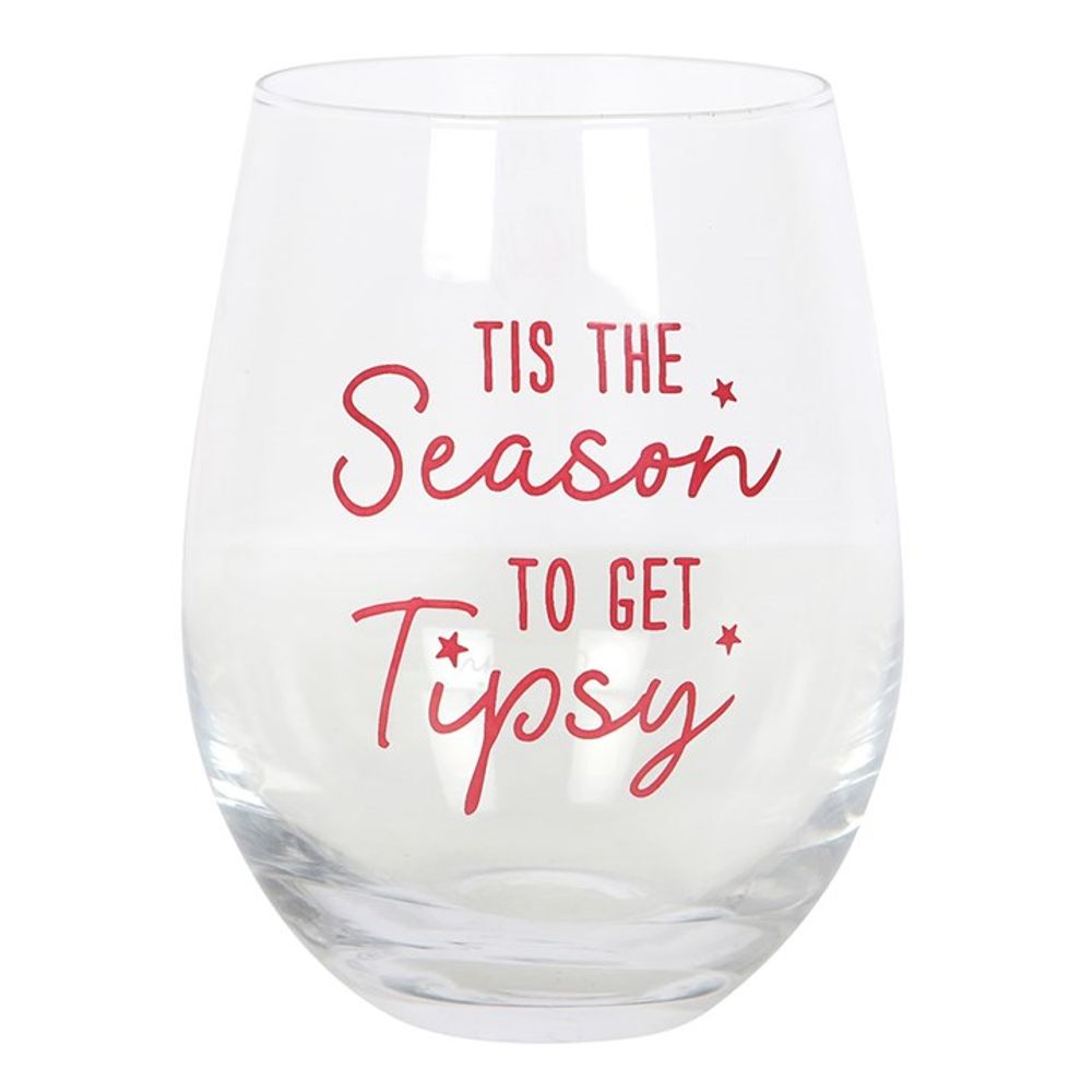 Season to Get Tipsy Stemless Glass: 2 - Glassware By Gift Moments