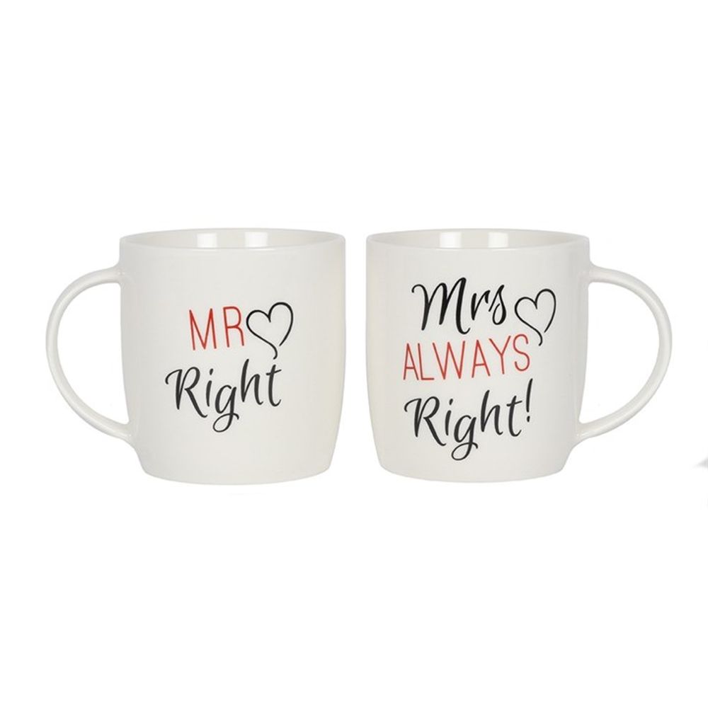 Set of 2 Mr & Mrs Mugs: 1 - Mugs By Gift Moments