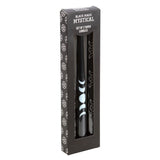 Set of 3 Black Magic Mystical Taper Candles: 1 - Candles By Gift Moments