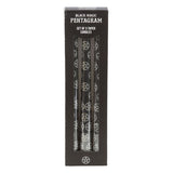 Set of 3 Black Magic Pentagram Taper Candles: 2 - Candles By Gift Moments