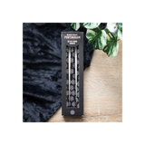 Set of 3 Black Magic Pentagram Taper Candles: 6 - Candles By Gift Moments