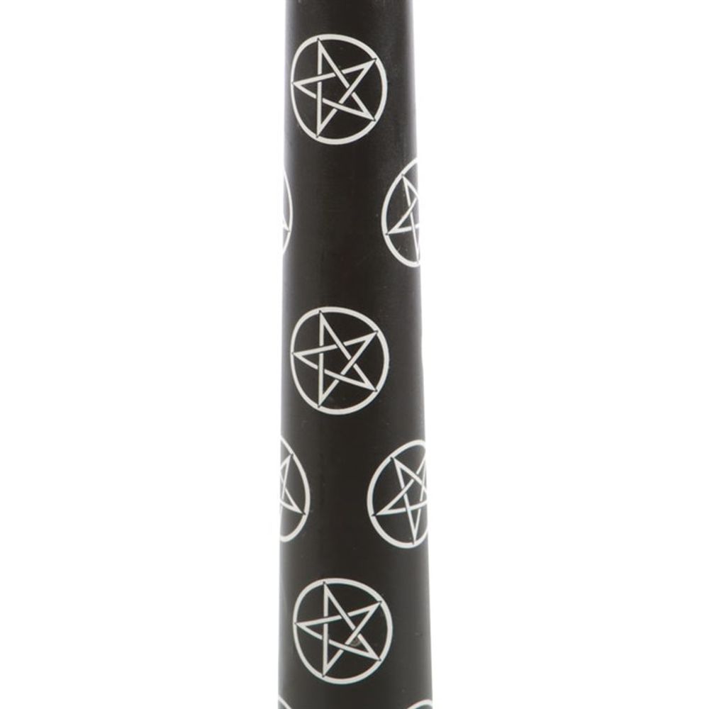 Set of 3 Black Magic Pentagram Taper Candles: 4 - Candles By Gift Moments