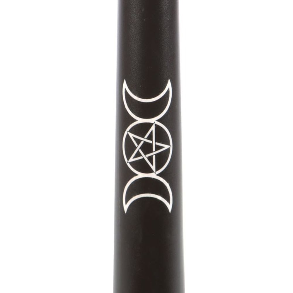 Set of 3 Black Magic Triple Moon Taper Candles: 4 - Candles By Gift Moments