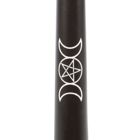Set of 3 Black Magic Triple Moon Taper Candles: 4 - Candles By Gift Moments