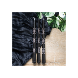 Set of 3 Black Magic Triple Moon Taper Candles: 6 - Candles By Gift Moments