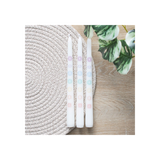 Set of 3 Chakra Balancing Taper Dinner Candles: 6 - Candles By Gift Moments