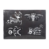 Set of 4 Black Creepy Skeleton Cookie Ornaments: 4 - Christmas Decorations By Gift Moments