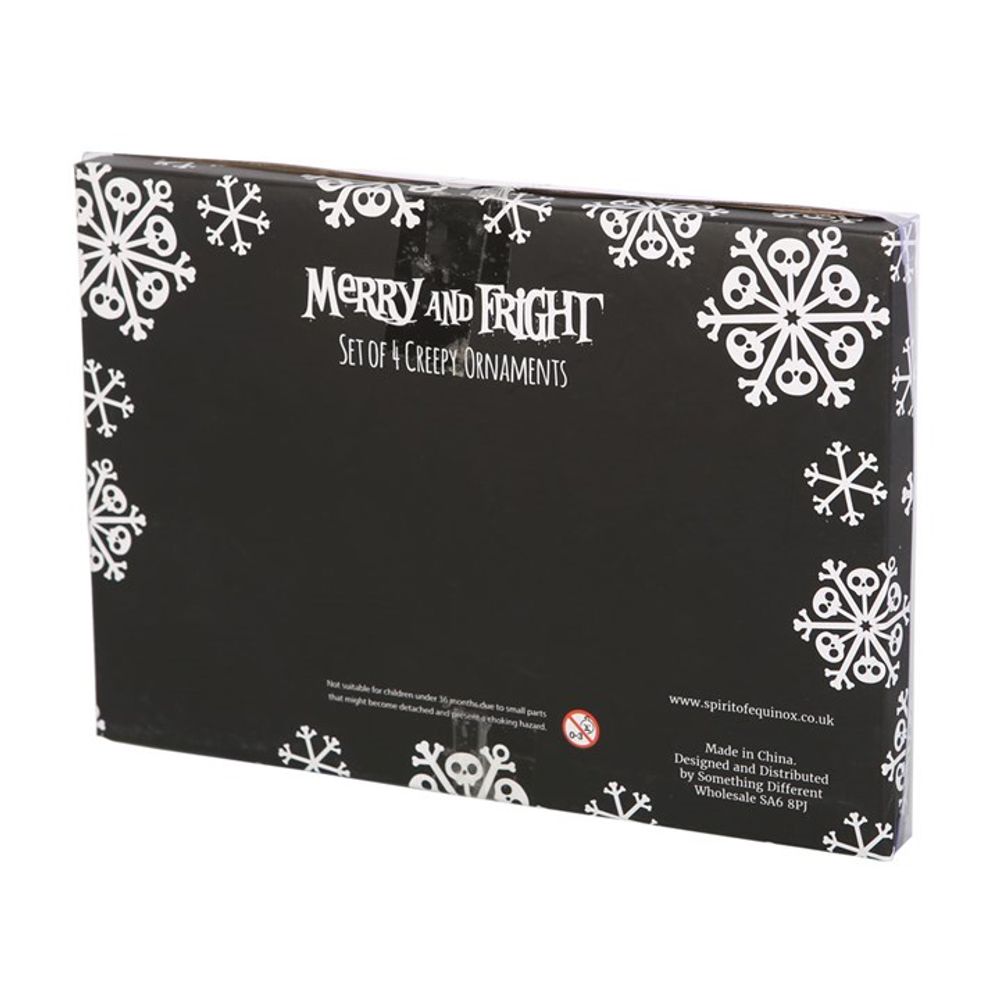 Creepy Skeleton Cookie Ornaments Set of 4: 5 - Christmas Decorations By Gift Moments