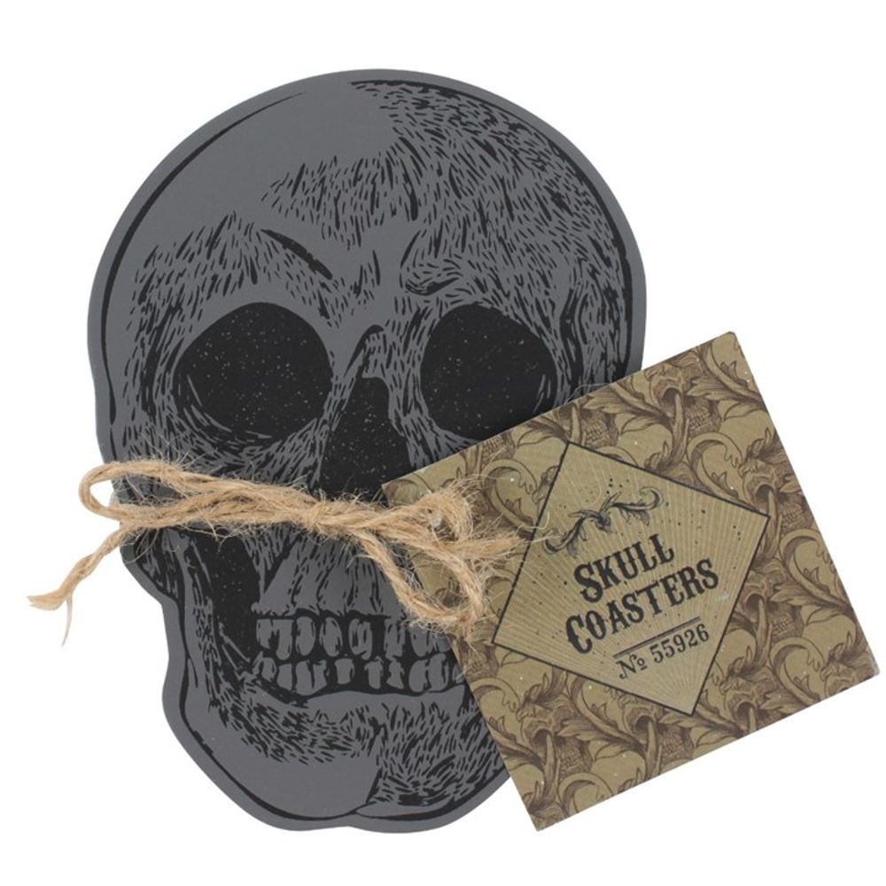 Set Of 4 Skull Coasters: 2 - Coasters By Gift Moments