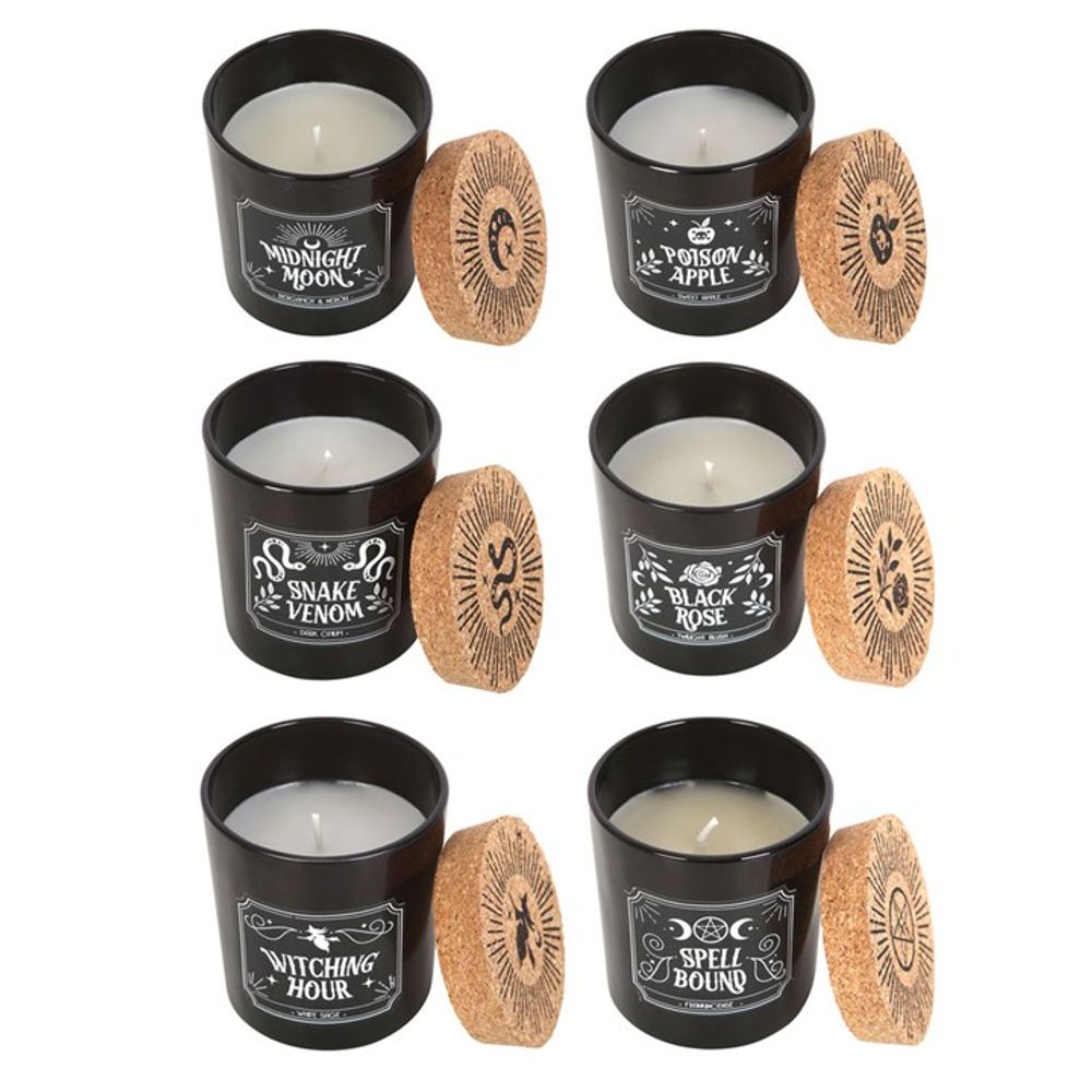 Set of 6 Midnight Ritual Candles: 3 - Candles By Gift Moments