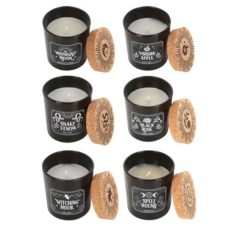 Set of 6 Midnight Ritual Candles: 3 - Candles By Gift Moments