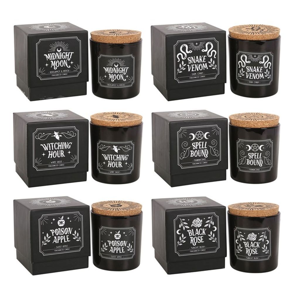 Set of 6 Midnight Ritual Candles: 1 - Candles By Gift Moments