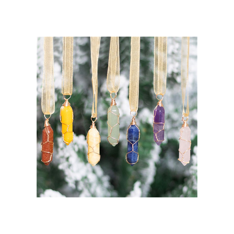 Set of 7 Hanging Crystal Tree Decorations: 4 - By Gift Moments