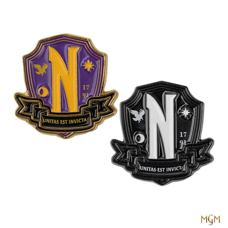 Set of 2 Nevermore Academy Pins - Shop Badges At Gift Moments - 2