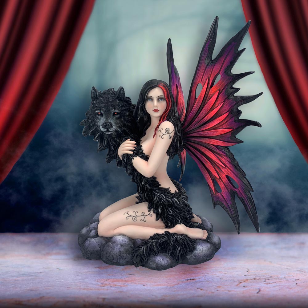 Shadow Spirit Fairy and Wolf Figure: 1 - Figures & Collectables By Gift Moments