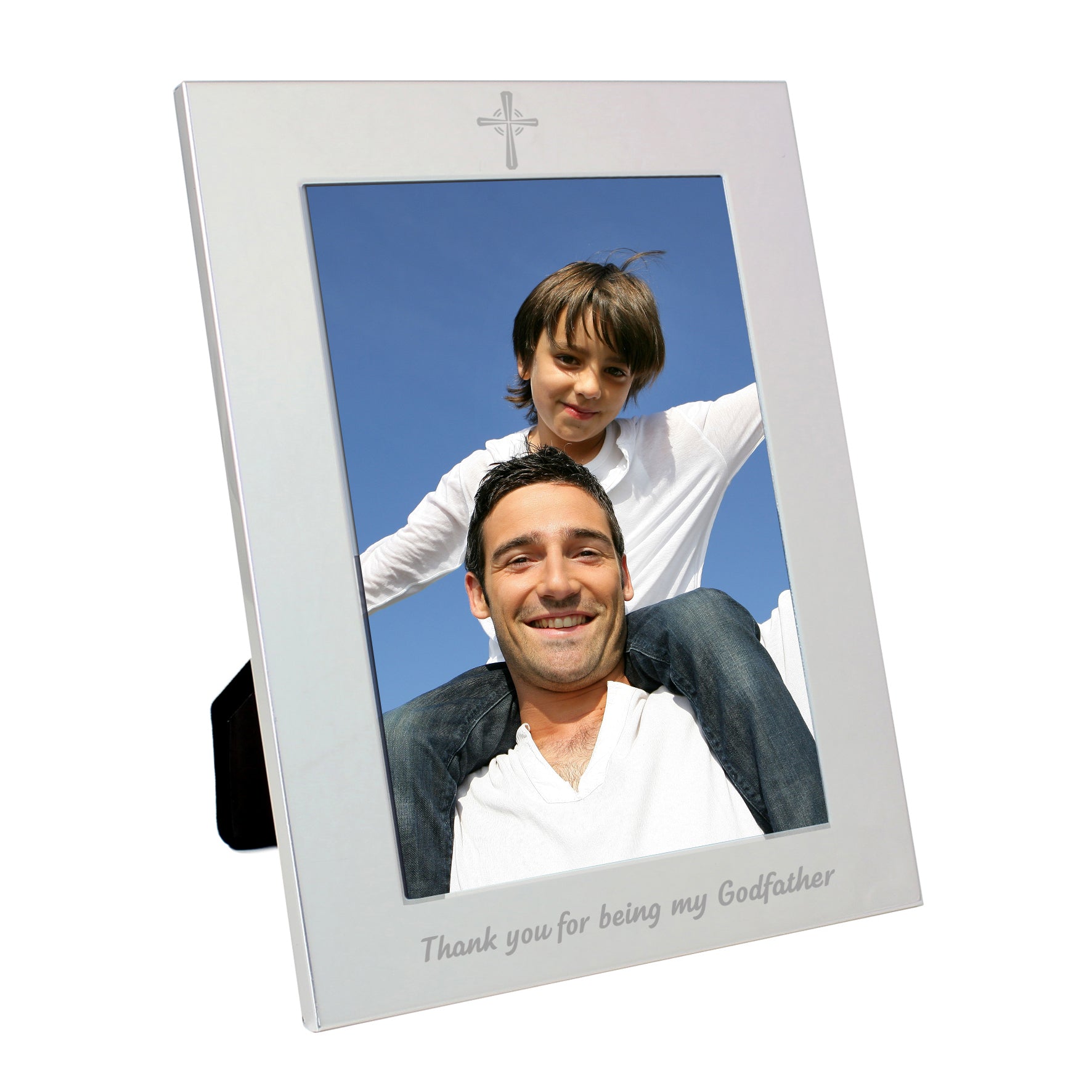 Silver 5x7 Godfather Photo Frame: 2 - Photo Frames By Gift Moments