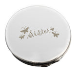 Sister Round Compact Mirror: 2 - Compact Mirrors By Gift Moments