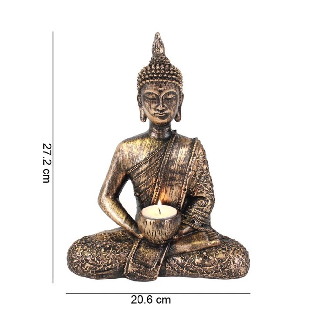 Sitting Thai Buddha Tealight Holder: 3 - By Gift Moments