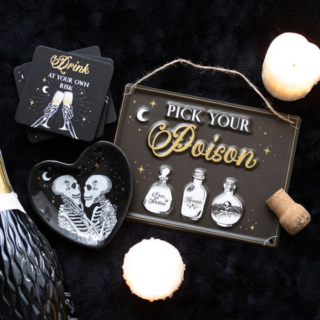 Skeleton Couple Heart Trinket Dish: 5 - By Gift Moments