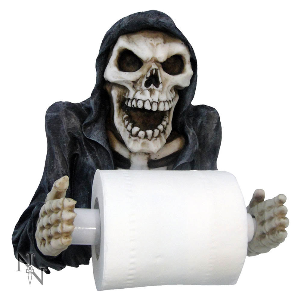 Skeleton Grim Reapers Revenge Toilet Roll Paper Holder: 2 - Toilet Roll Holders By Gift Moments
