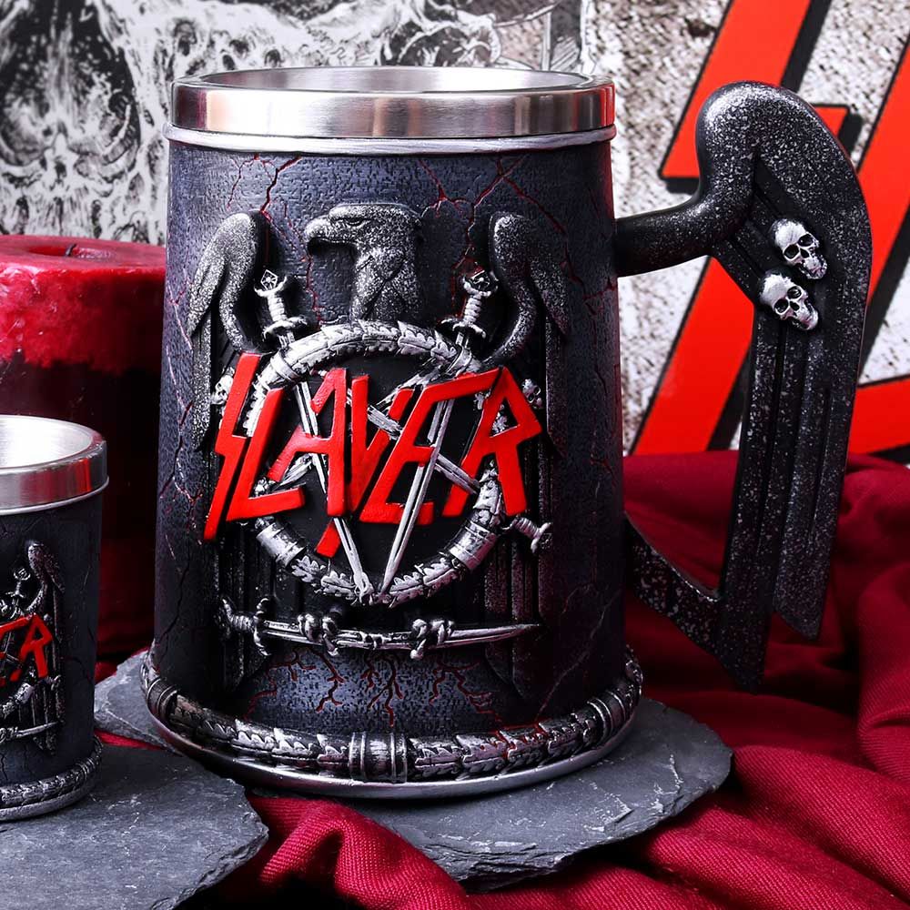 Slayer Eagle Tankard Mug: 2 Tankards By Slayer