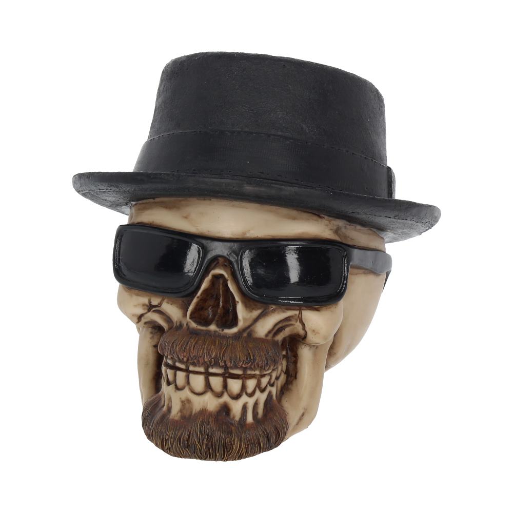 Small Badass Hat and Sunglasses Skull Figurine: 3 - Figures & Collectables By Gift Moments