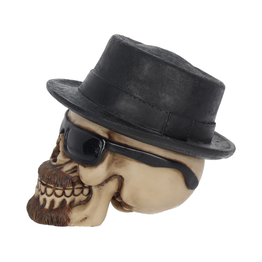 Small Badass Hat and Sunglasses Skull Figurine: 4 - Figures & Collectables By Gift Moments