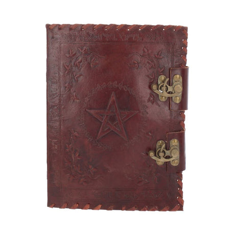 Small Book of Shadow Leather Journal 25cm: 2 - Leather Journals By NN Designs