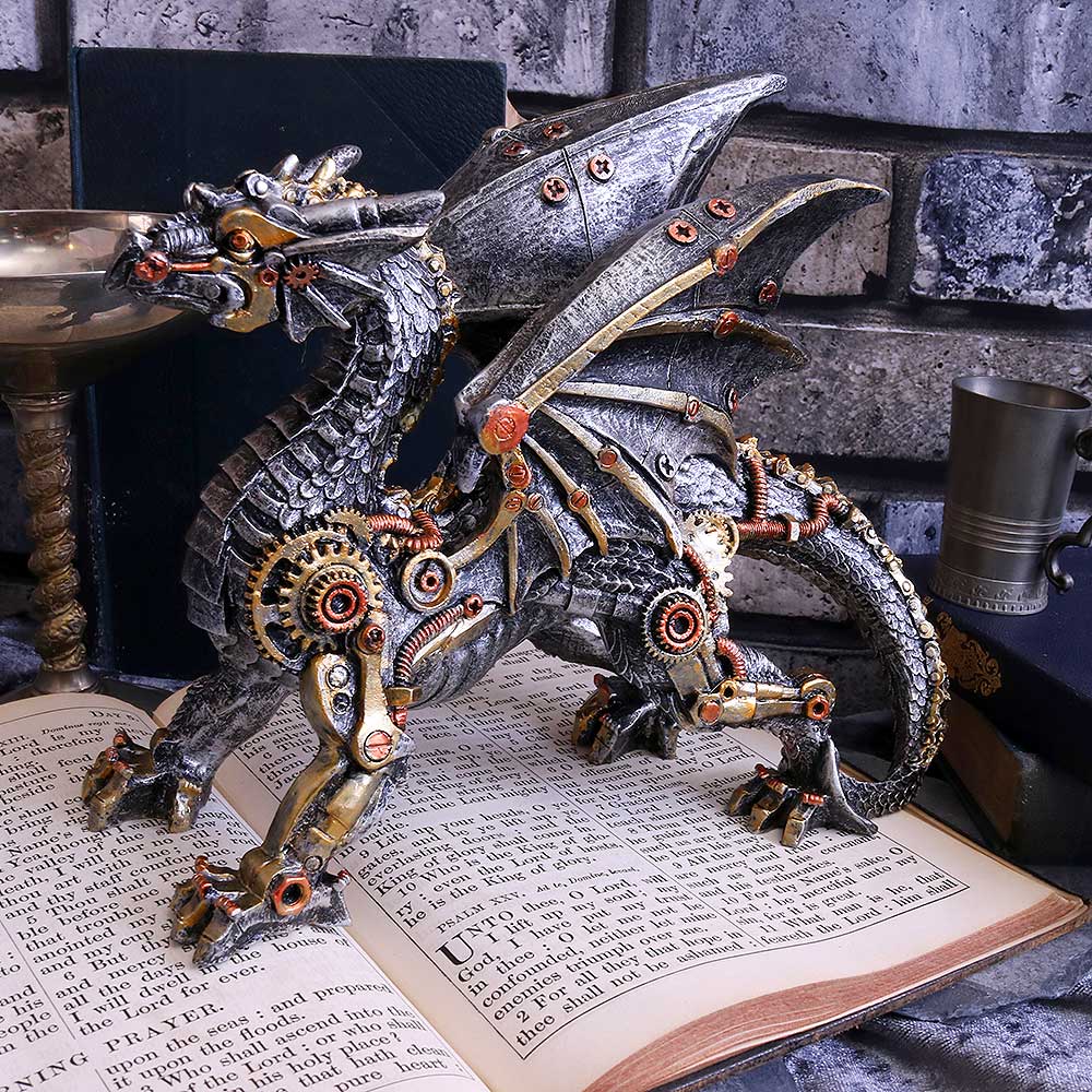 Small Dracus Machina Mechanical Dragon Figure 20.5cm: 1 - Figures & Collectables By Gift Moments